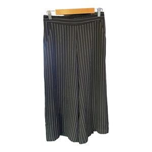 SHINESTAR pinstripe wide leg dress pant trousers elastic waist pull ons